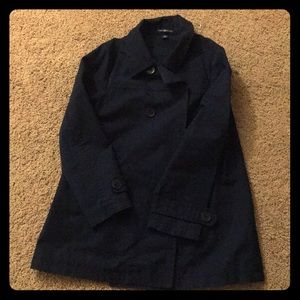 Navy pea coat. GAP.